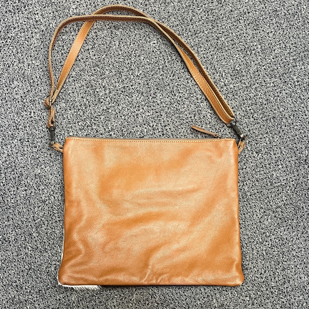 Cowhide/hand painted Crossbody Bag - Picture 3 of 5